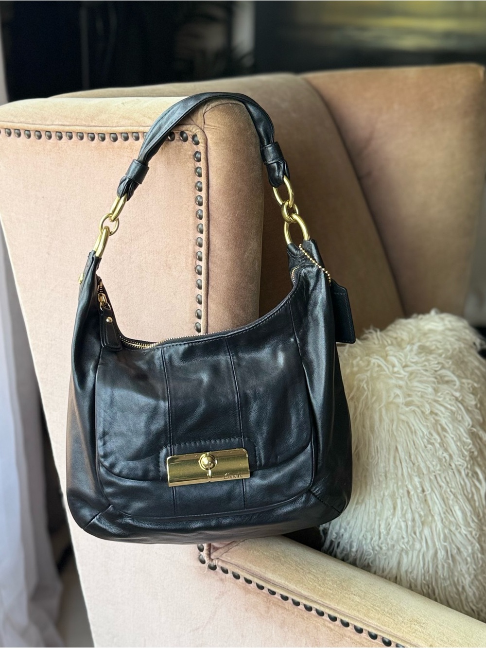 Coach Kristin Leather Hobo Bag
